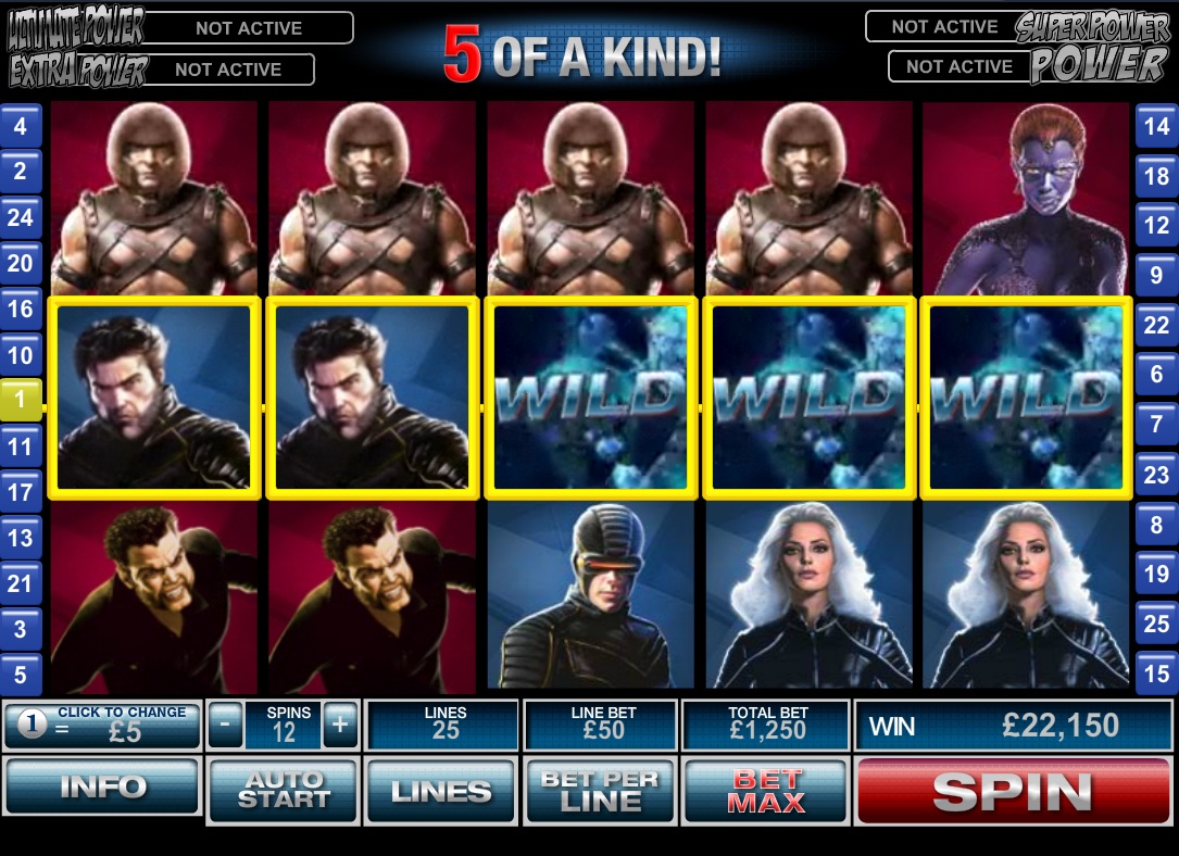 X-Men Slot screenshot