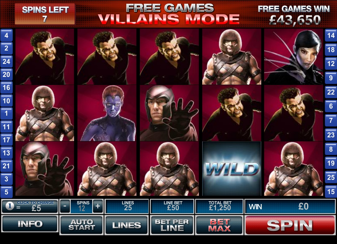 X-Men Slot screenshot