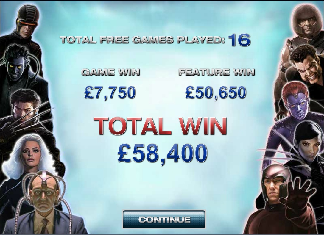 X-Men Slot screenshot